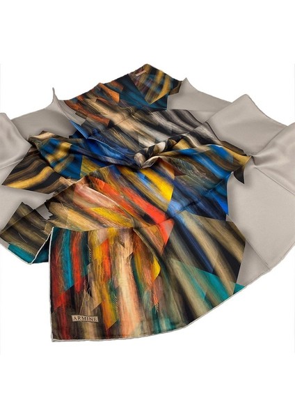 Nostalji Serisi Twill Ipek Eşarp 8339D-32