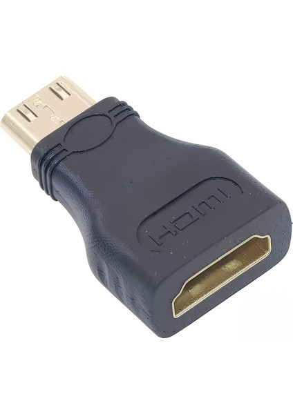 Mini HDMI To HDMI Dönüştürücü – Siyah, Mini HDMI Adaptör Aparat Kamera Uyumlu