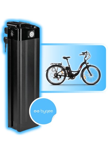 Mb6 Elektrikli Bisiklet Batarya - 36V - 10 Ah ( Pil: SAMSUNG, Sağlık: >%95 )