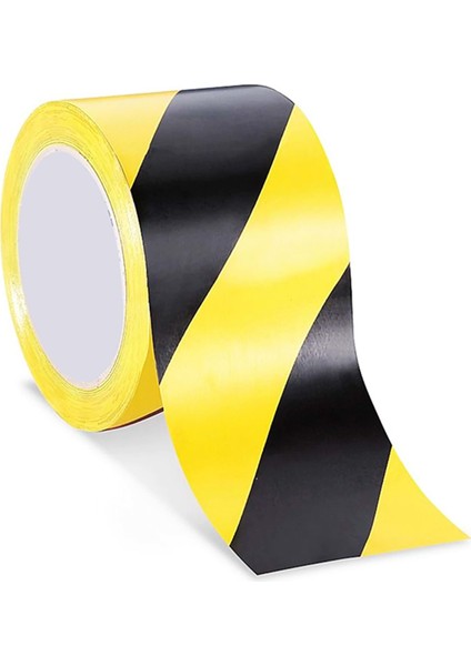 Sarı Siyah Yer Işaretleme Bandı 50MMX30MT