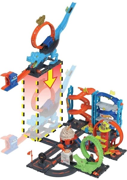 Nessiworld City T-Rex Loop ve Akrobasi Oyun Seti HKX42