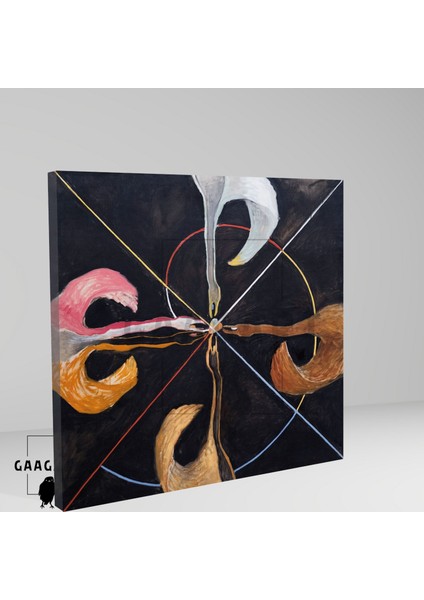 Kare Kanvas Tablo Ünlü Eserler Hilma Af Klint-Group Ix Suw, The (Swan No. 7_1915) fiyatları