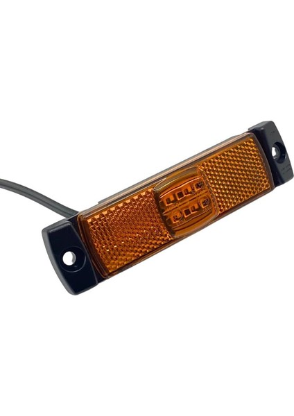 12V-24V YAN İKAZ LAMBASI (SİDE MARKER) LEDLİ SARI KRONE TİP DORSE (130*32 MM) E9