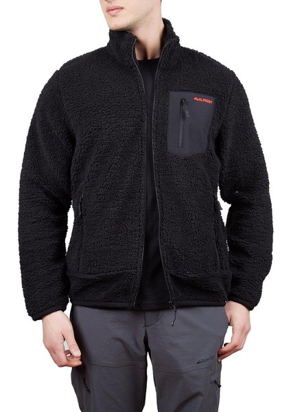 Plus Teddy Erkek Siyah Polar Ceket (AL600506-SYH)