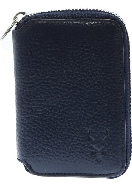 Erkek Koyu Lacivert Deri Cüzdan