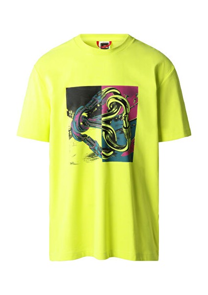 M Graphic T-Shirt Erkek Günlük Tişört NF0A823Y8NT1 Yeşil