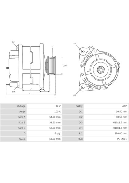 12V Alternatör Dinamo Delco Tipi 100 A (Soketli 2 Fiş) (Dfm Rcv) Chevrolet-Opel Astra J/ınsıgnıa-Vw indirimleri