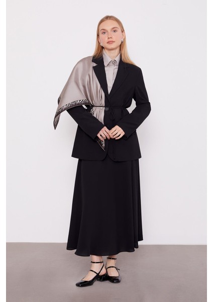 Siyah Belden Ip Bağcıklı Etek Takım fiyatları