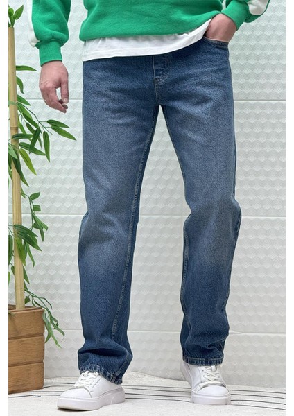 Erkek Beli Lastikli Rahat Kullanım Baggy Kot Pantolon modelleri