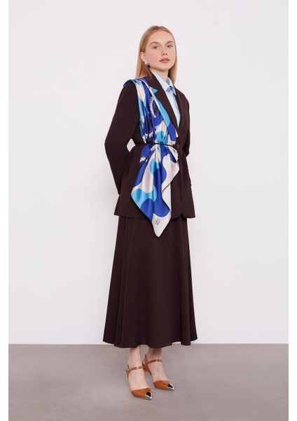 Acı Kahve Belden Ip Bağcıklı Etek Takım fiyatları