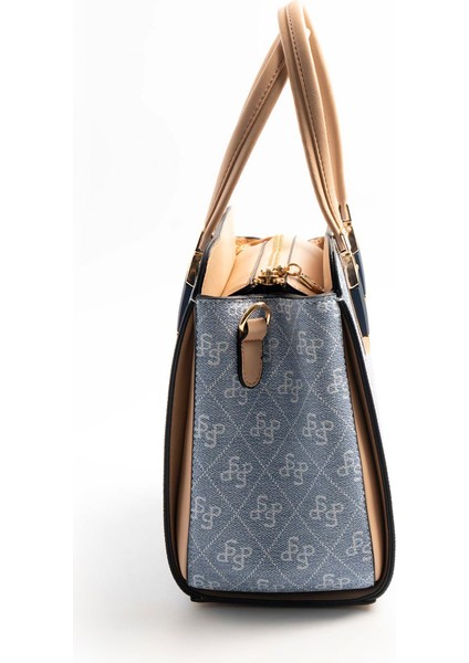 Kadın Omuz Çantası 1136-46543 Sılver Polo Bayan Çantası M178 Mavi-Mat Ten modelleri