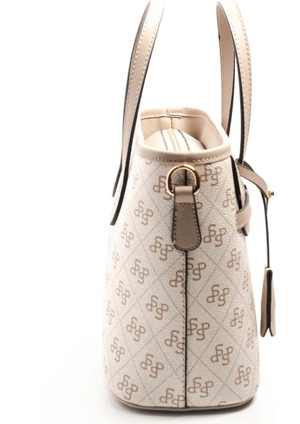 Kadın Omuz Çantası 1185-46585 Sılver Polo Bayan Çantası M178 Bej-Mat Kum modelleri