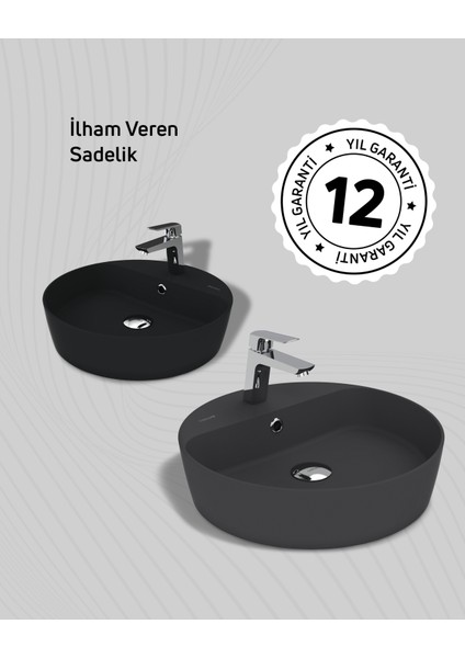Loop 45CM Masa Üstü Çanak Lavabo Extra Mint