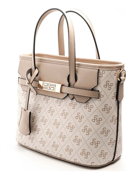 Kadın Omuz Çantası 1185-46585 Sılver Polo Bayan Çantası M178 Bej-Mat Kum indirimleri