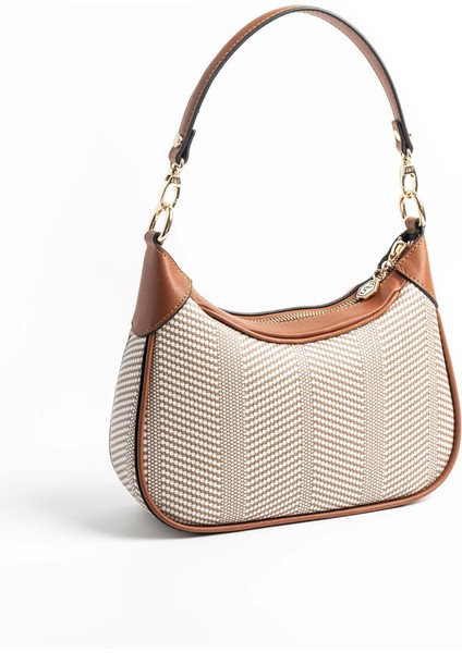 Kadın Omuz Çantası 1180-46424 Sılver Polo Bayan Çantası M132 Bej-Mat Taba fırsatları