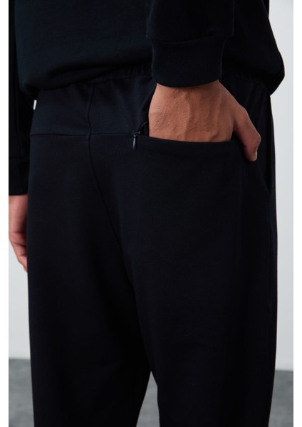 Lacivert Bağcıklı Cepli Standart Kalıp Klasik Paça Erkek Eşofman Alt - 84682 modelleri