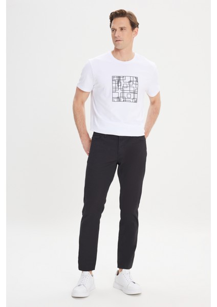 Slim Fit Dar Kesim 5 Cep Armürlü Esnek Pantolon
