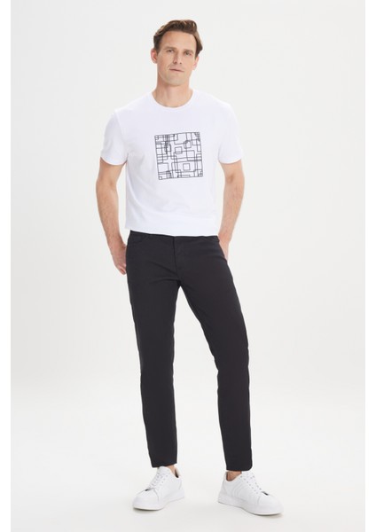Slim Fit Dar Kesim 5 Cep Armürlü Esnek Pantolon