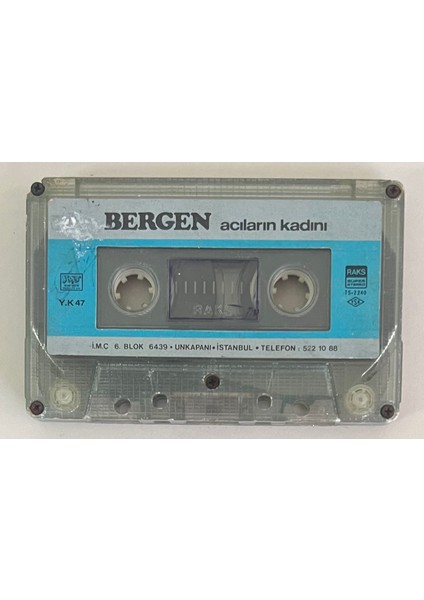 Bergen Acıların Kadını Kaset (Kartonet Yoktur Sadece Kasettir Dönem Kağıt Baskı Kaset)