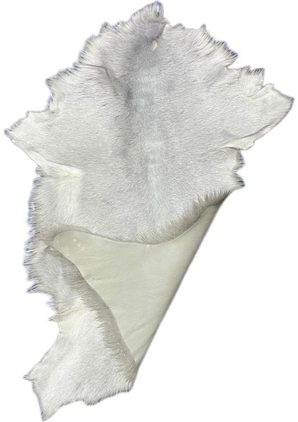 Gerçek Kuzu Postu - Naturel Kuzu Postu - Gri - 65 x 30 cm