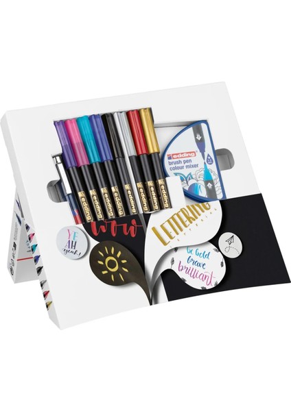 Eskiz Defteri Edding Happy Lettering Set 9er Set + Renk Karıştırıcı, Çeşitli Stifte indirimleri