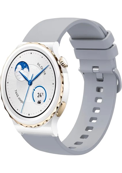 Huawei Watch Gt3 Pro 43MM Seramik ile Uyumlu Kordon Jel Silikon Tokalı Kayış