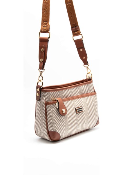 Kadın Çapraz Çanta 1160-45499 Sılver Polo Çapraz Bayan Çantası M132 Bej-Mat Taba fiyatları