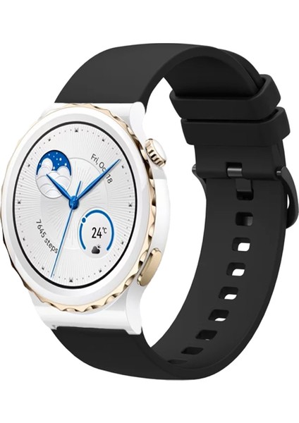 Huawei Watch Gt3 Pro 43MM Seramik ile Uyumlu Kordon Jel Silikon Tokalı Kayış