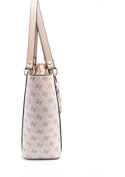 Kadın Omuz Çantası 1176-46270 Sılver Polo Bayan Çantası M178 Bej-Mat Kum modelleri