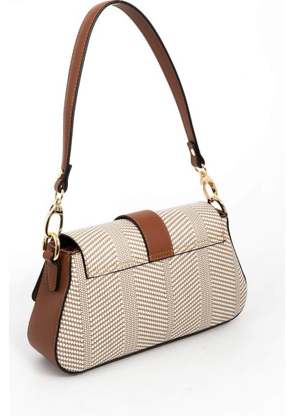 Kadın Çapraz Çanta 1177-46293 Sılver Polo Çapraz Bayan Çantası M132 Bej-Mat Taba fırsatları