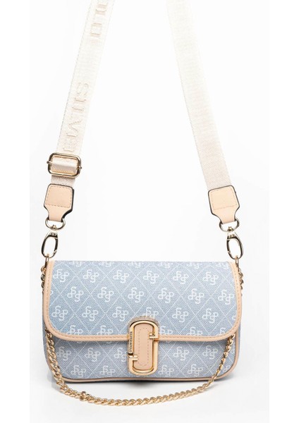 Kadın Çapraz Çanta 1171-46327 Sılver Polo Çapraz Bayan Çantası M178 Mavi-Mat Ten indirimleri