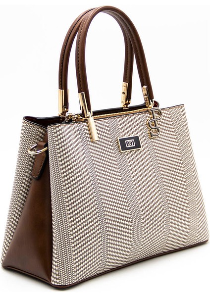 Kadın Omuz Çantası 1098-42308 Silver Polo Bayan Çantası M132 Bej-Mat Taba fiyatları