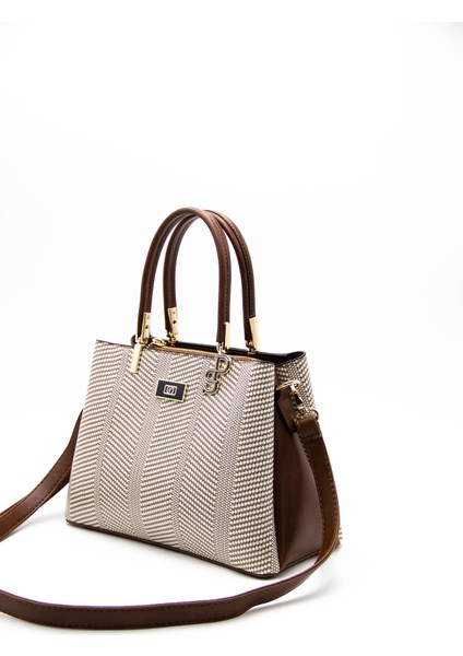 Kadın Omuz Çantası 1098-42308 Silver Polo Bayan Çantası M132 Bej-Mat Taba indirimleri