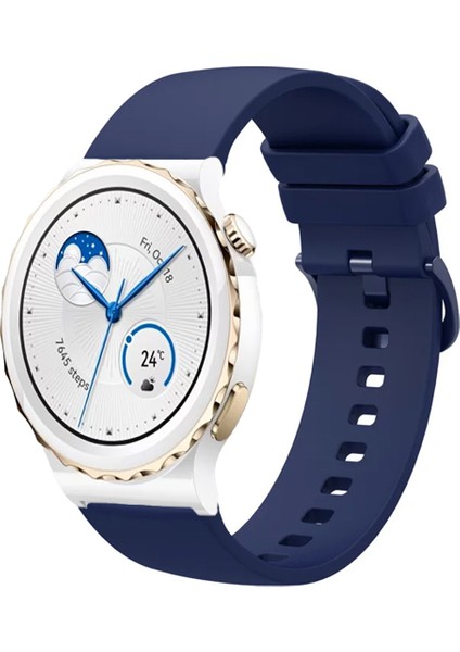 Huawei Watch Gt3 Pro 43MM Seramik ile Uyumlu Kordon Jel Silikon Tokalı Kayış