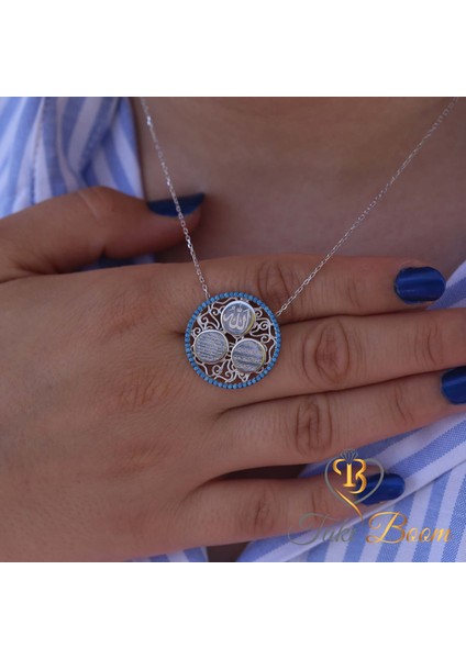 3 Dualı Kolye Ayetel Kürsi Nazar Duası Allah Yazılı 925 Ayar Gümüş