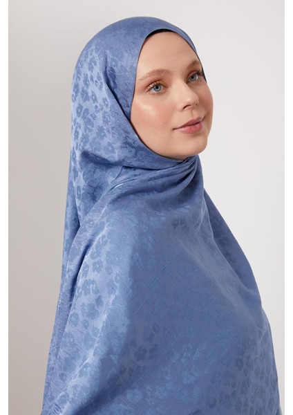 İndigo Leopar Desen İtalyan Jakar Şal modelleri