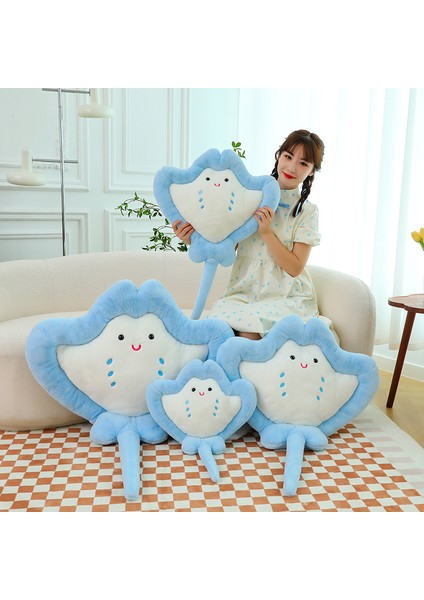 60CM Sevimli Işın Şeytan Balığı Peluş Oyuncak Bebek Bebek Yastık Hediye (Yurt Dışından) fiyatları