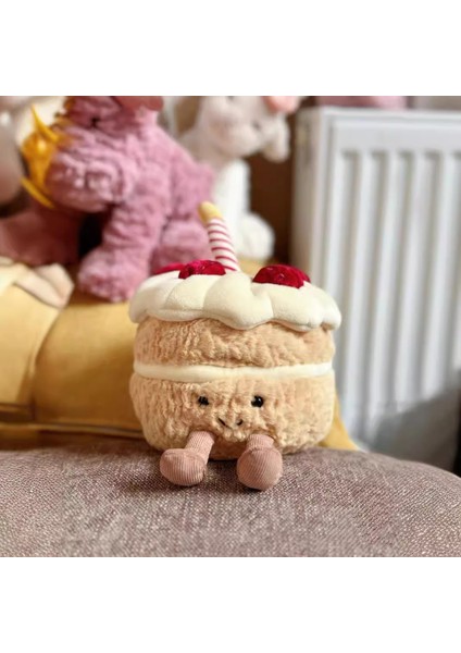 20CM Doğum Günü Pastası Peluş Oyuncak Bebek Bebek Yastık Hediye Doğum Günü Şarkısı Söyleyebilir (Yurt Dışından) modelleri
