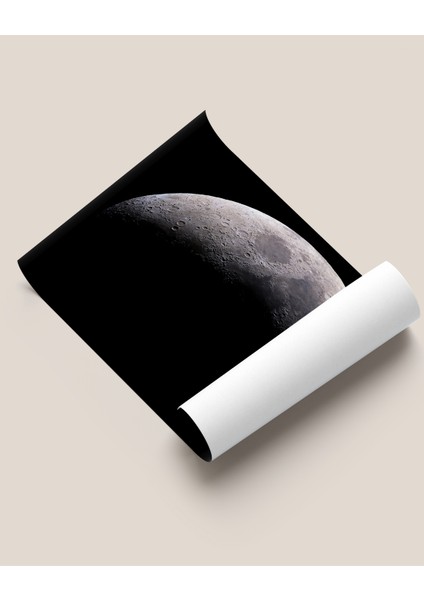 Çerçevesiz Poster - Dijital Baskı - Karanlık Ay