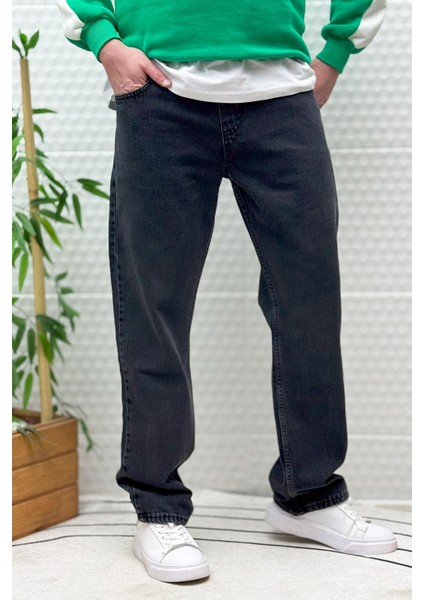 Erkek Beli Lastikli Rahat Kullanım Baggy Kot Pantolon fırsatları