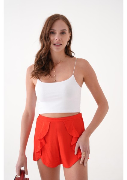 Ip Askılı Crop Body/bluz