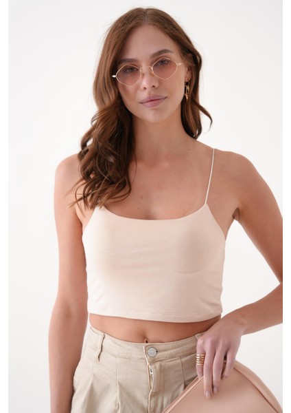 Ip Askılı Crop Body/bluz