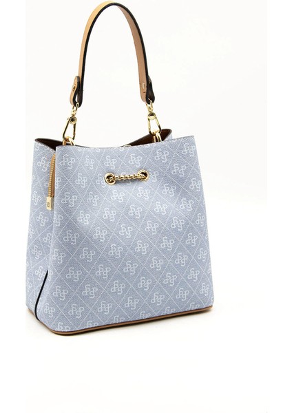 Kadın Çapraz Çanta 967-44421 Sılver Polo Çapraz Bayan Çantası M178 Mavi-Mat A.taba indirimleri