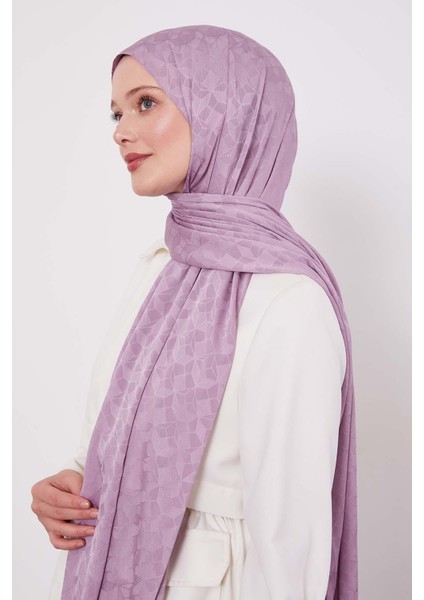 Mor Kristal Desen Jakar Capri Şal