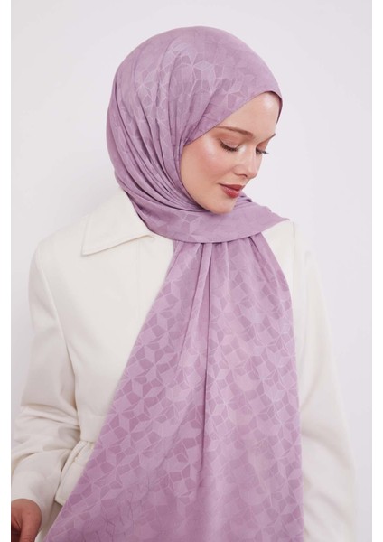Mor Kristal Desen Jakar Capri Şal fiyatları
