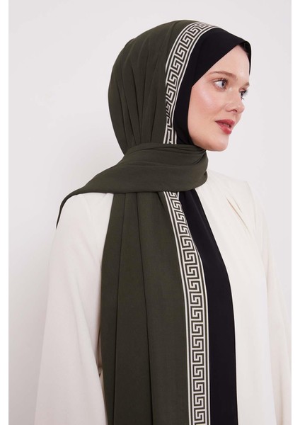 K.yeşil Labirent Desen Medine Ipeği Şal fiyatları