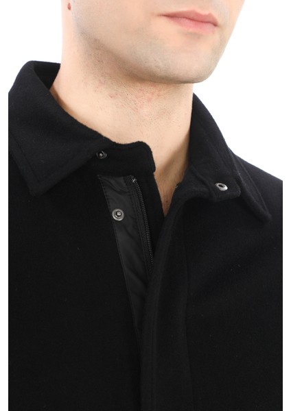 4754 Erkek Siyah Bebe Yaka Kapitone Detaylı Fermuarlı Mont indirimleri