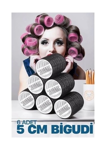 5 cm Bigudi 6'lı Paket