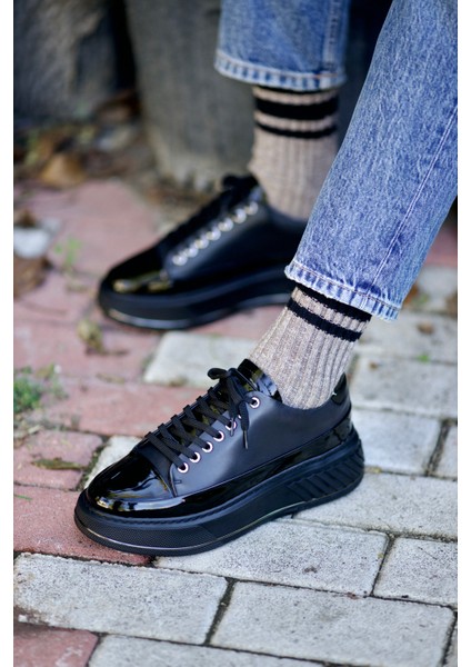 Caddya Model Kombinasyonlu Hakiki Deri Sneaker fırsatları