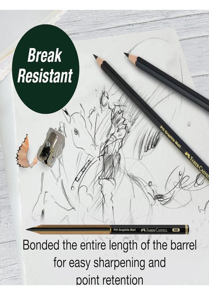 Pitt Graphite Matte Pencils Hb, 2b, 4b 6'lı Set fiyatları